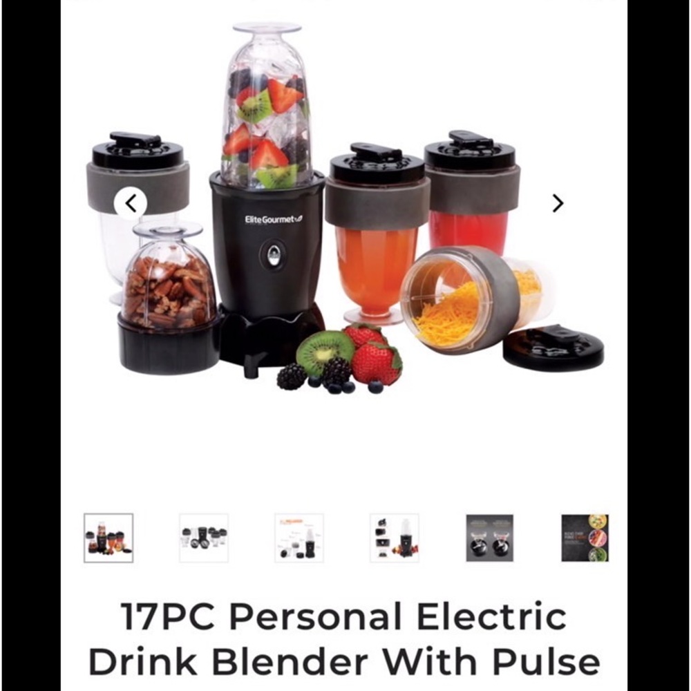 17 PC personal electric drink blender
